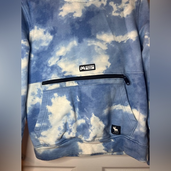 Abercrombie Kids Cloud TieDye Sweatshirt with Controller Pocket 13/14 - Picture 3 of 8